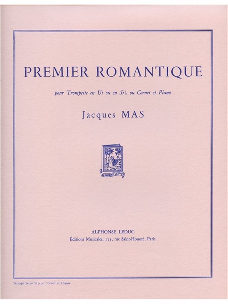 Premier romantique (for B flat Trumpet)